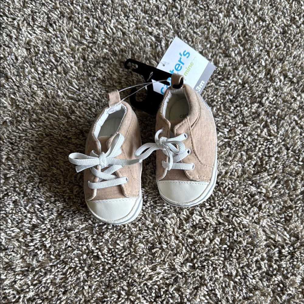 Carter's Tan and White Kids Shoes